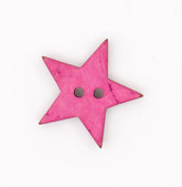 Roze Stervormige Knoop 18x20mm Knopen KNP00011